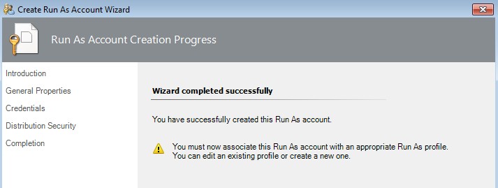 Create a run as account - 5