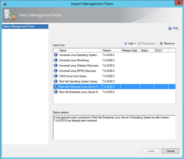 Import MP step 5 - installation